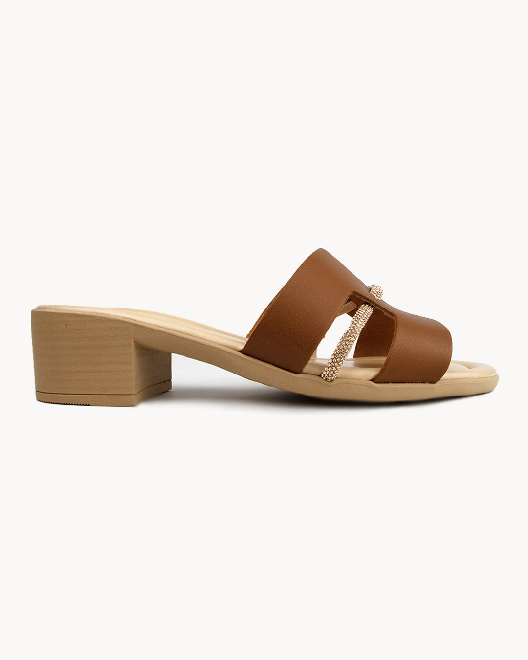 Sandalo Sibilla in pelle con tacco