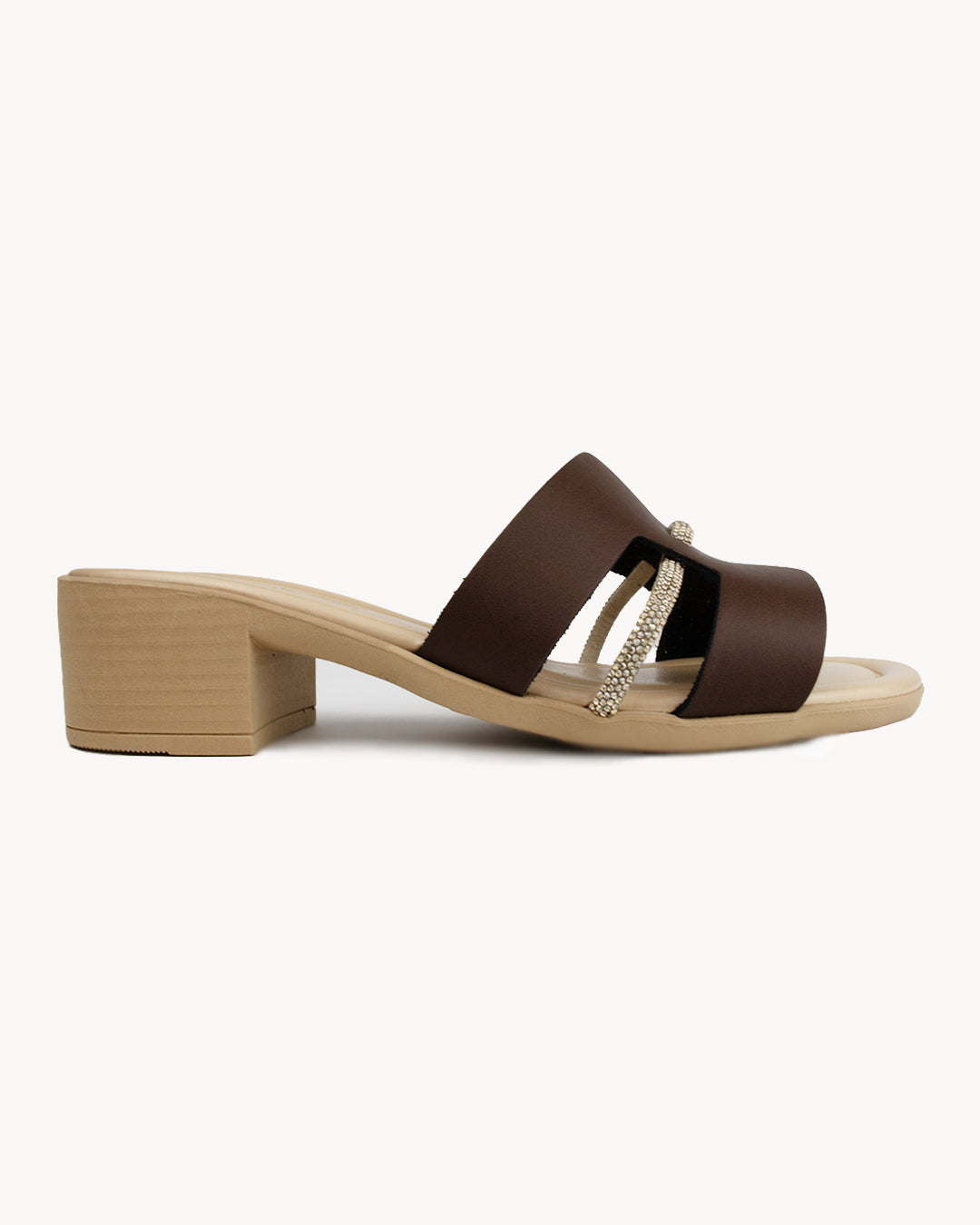 Sandalo Sibilla in pelle con tacco