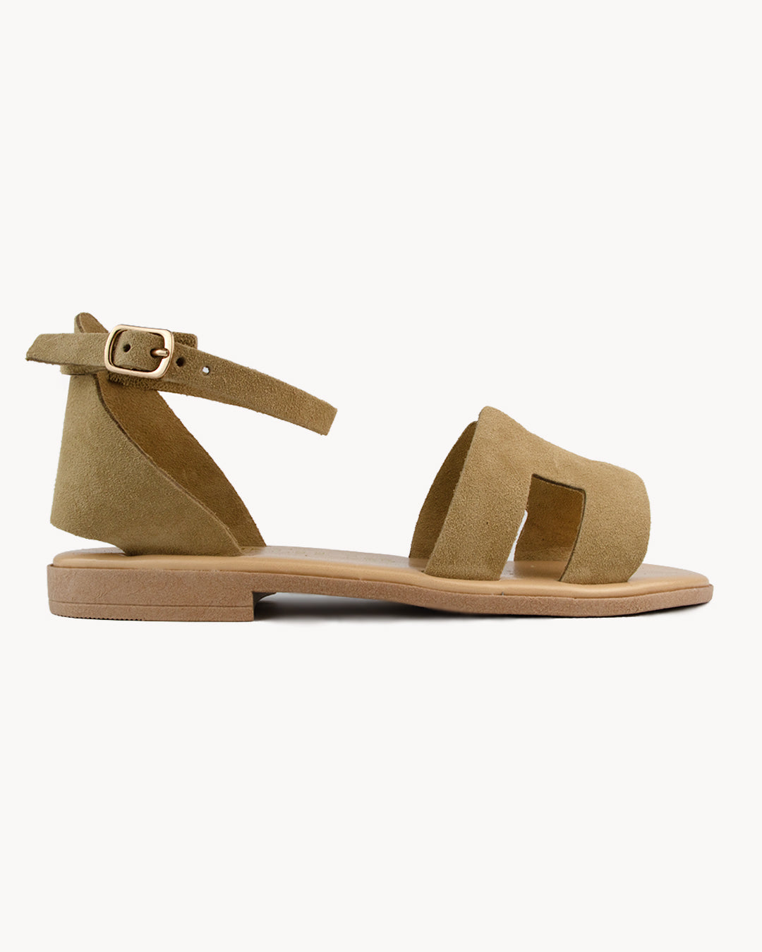 Sandalo Vesuvio in camoscio con cinturino
