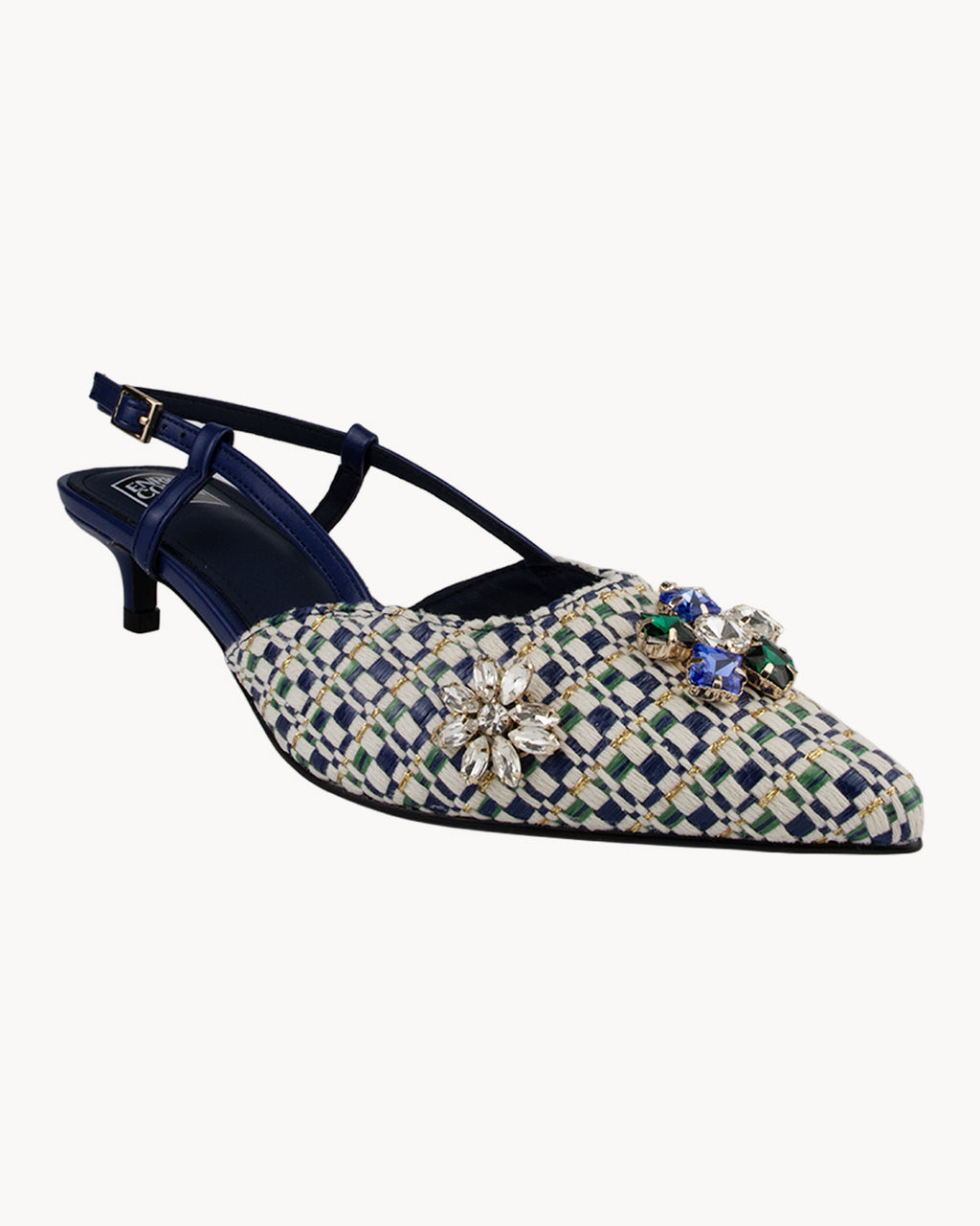 Slingback raffia multicolor Enrico Coveri
