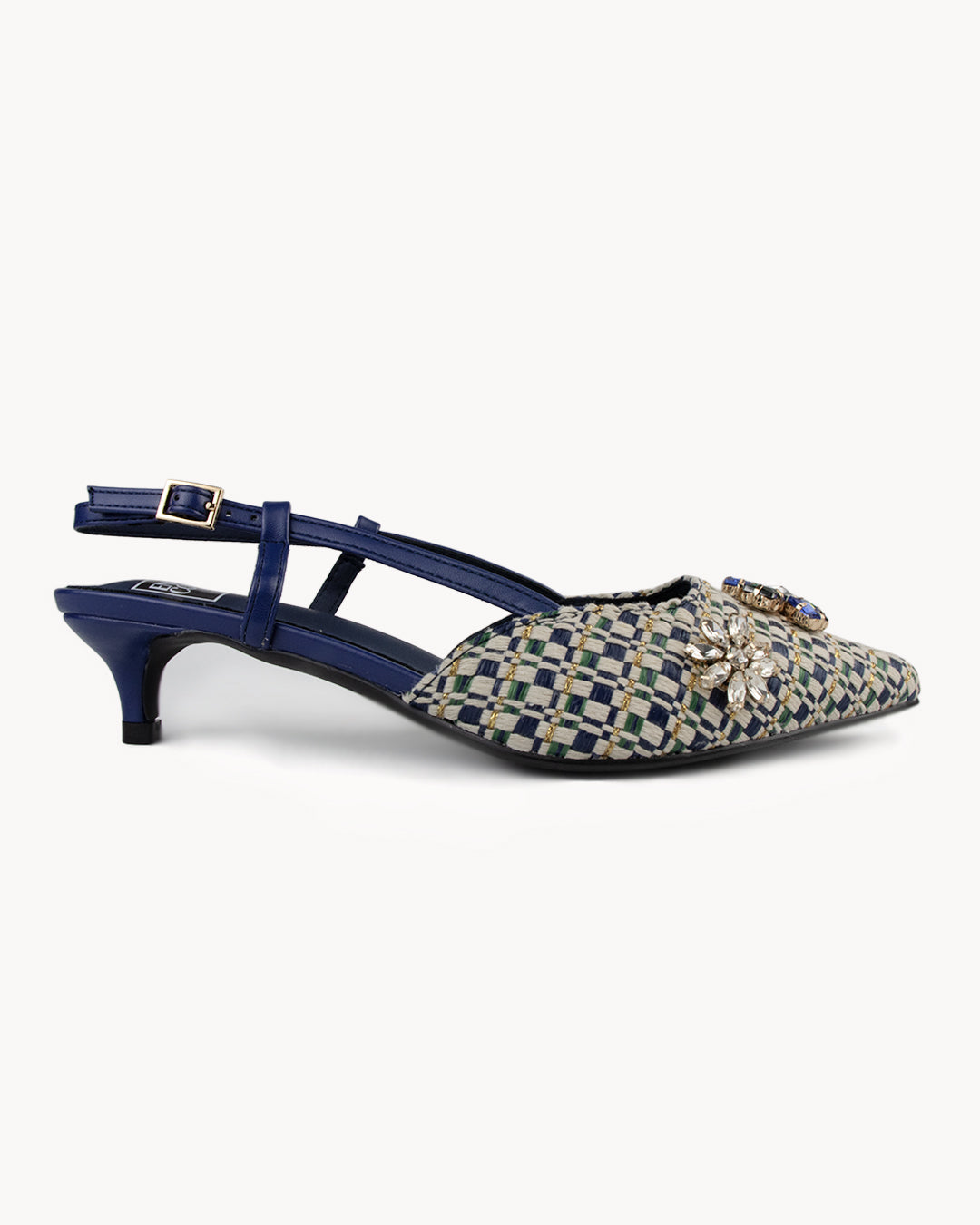 Slingback raffia multicolor Enrico Coveri