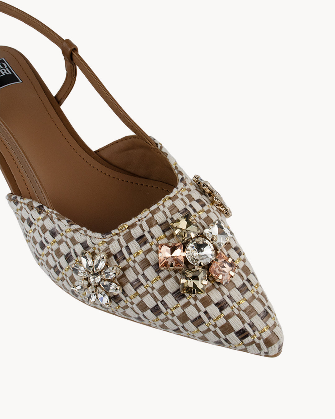 Slingback raffia multicolor Enrico Coveri