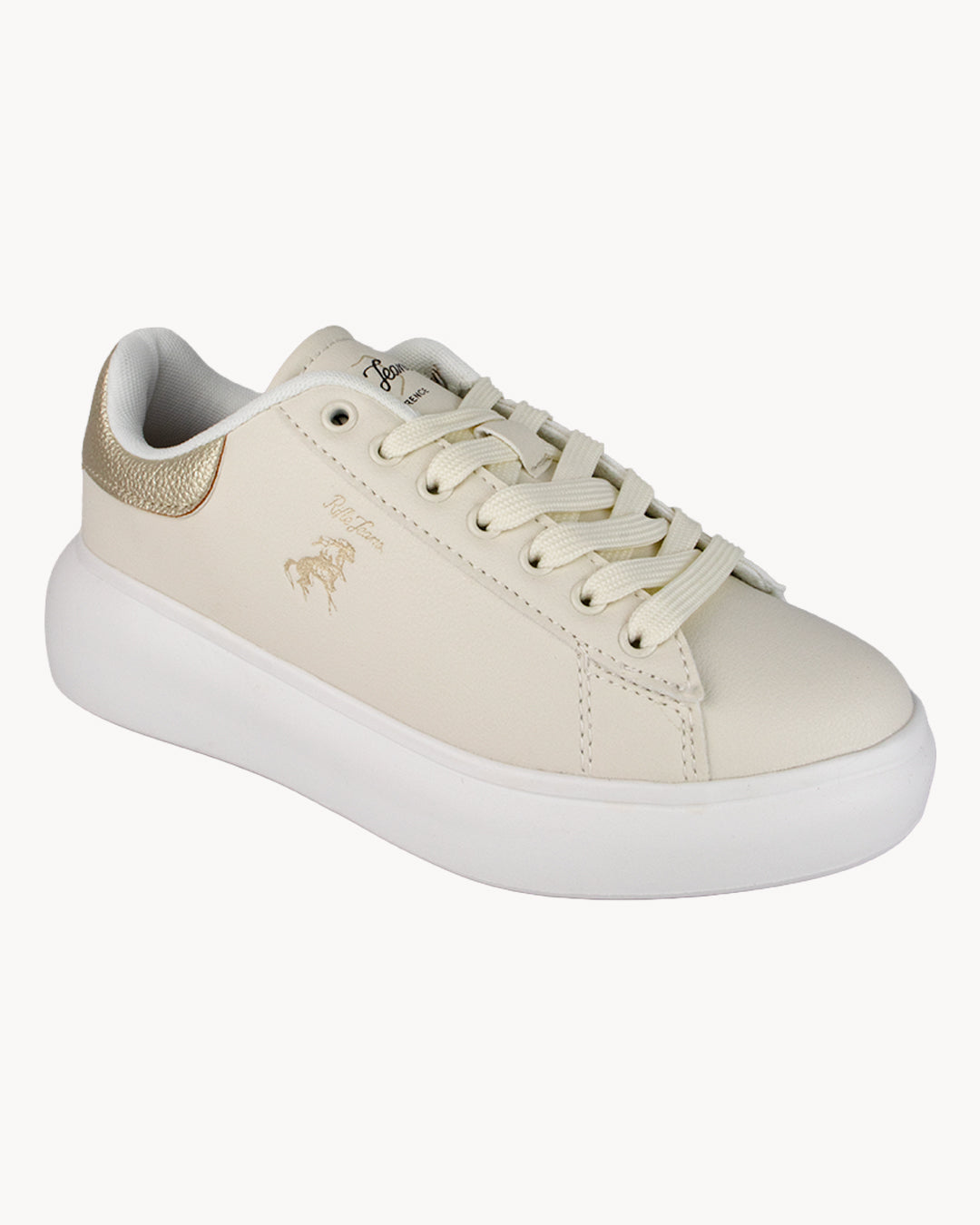 Sneakers Rifle con lacci e patch posteriore metallizzata