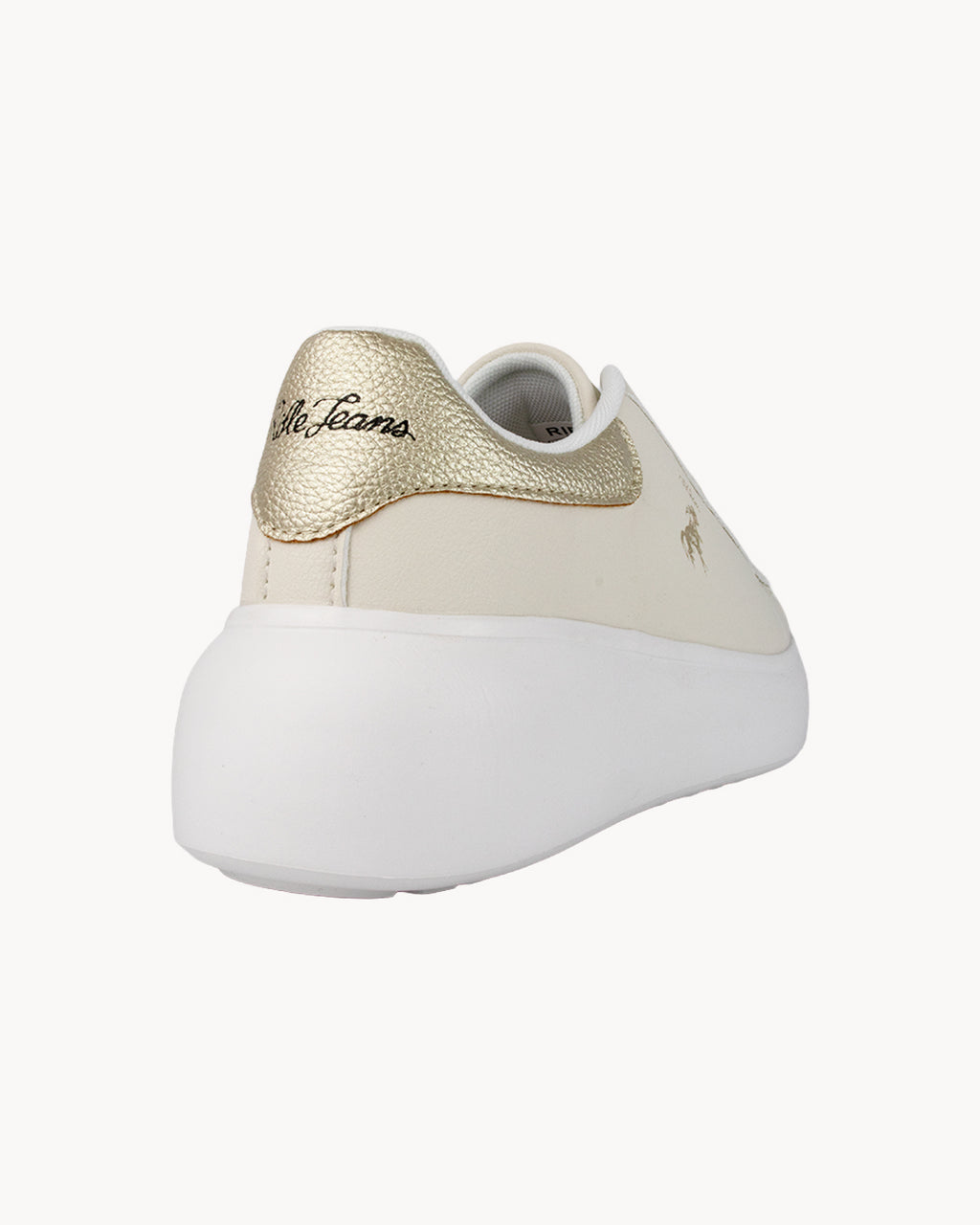 Sneakers Rifle con lacci e patch posteriore metallizzata