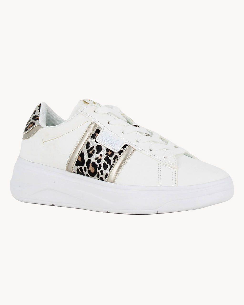 Sneakers stampa animalier Solo Soprani Couture