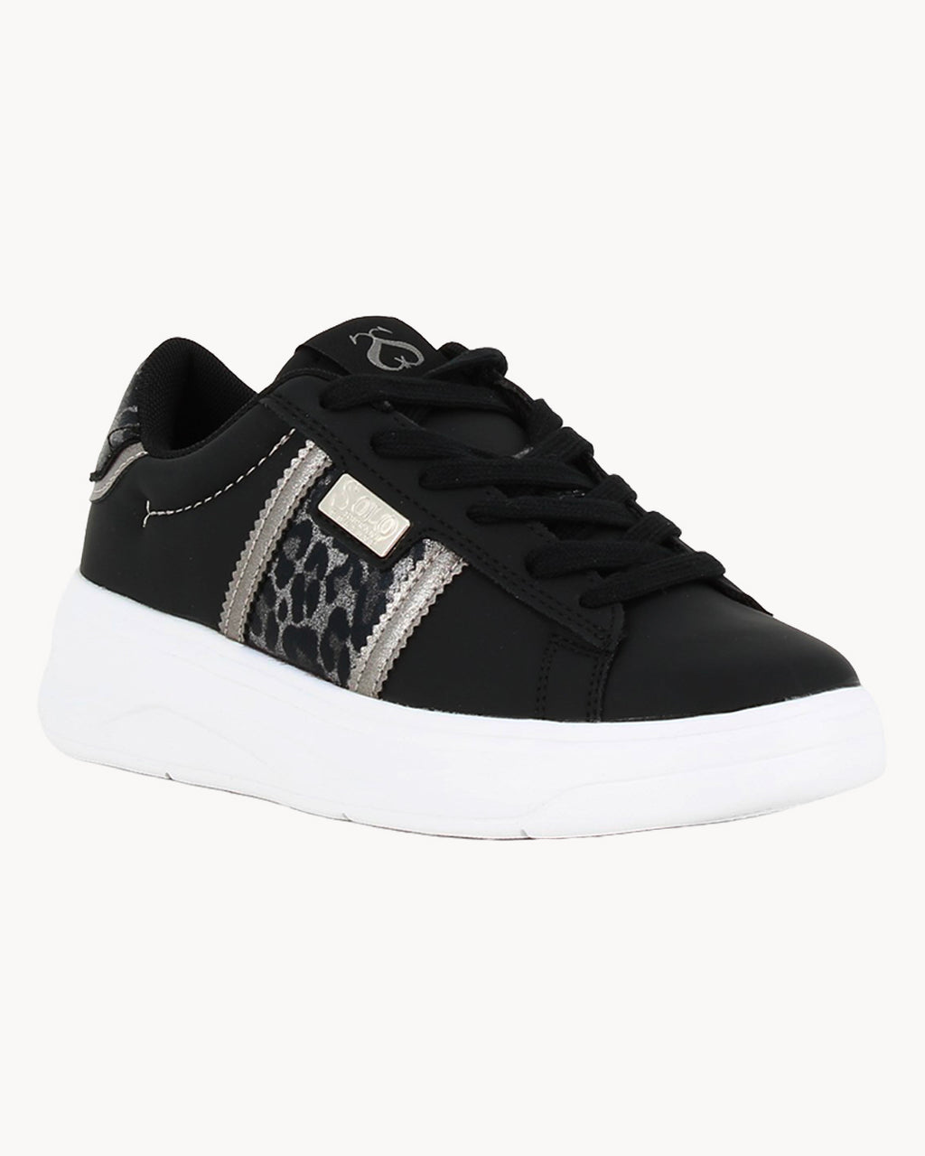 Sneakers stampa animalier Solo Soprani Couture