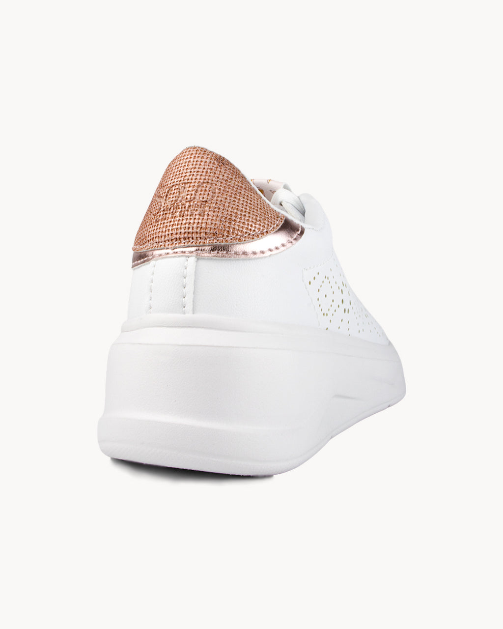 Sneakers Solo Soprani Couture con decorazione laser e patch posteriore metallizzata