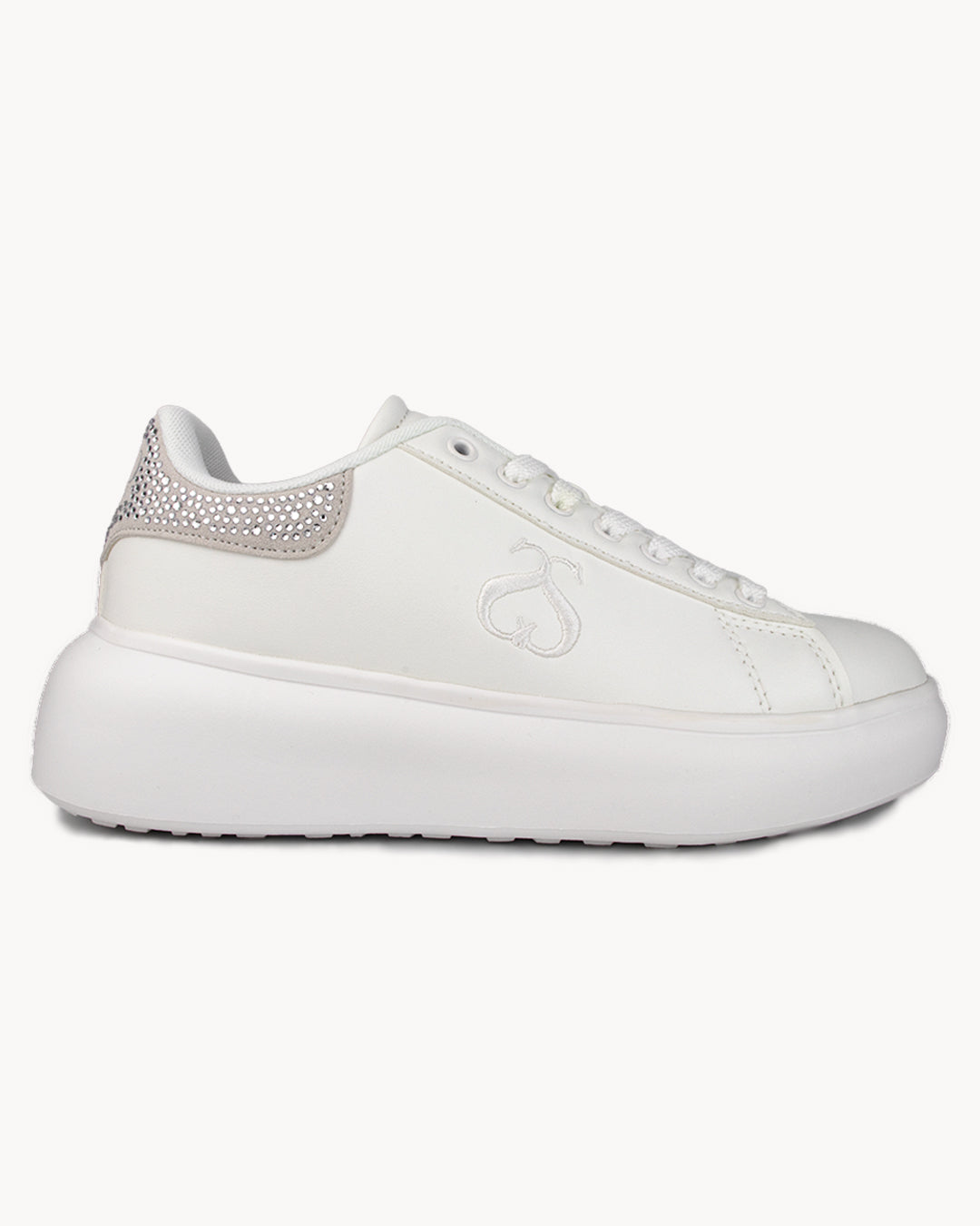 Sneakers Solo Soprani Couture con patch posteriore strass