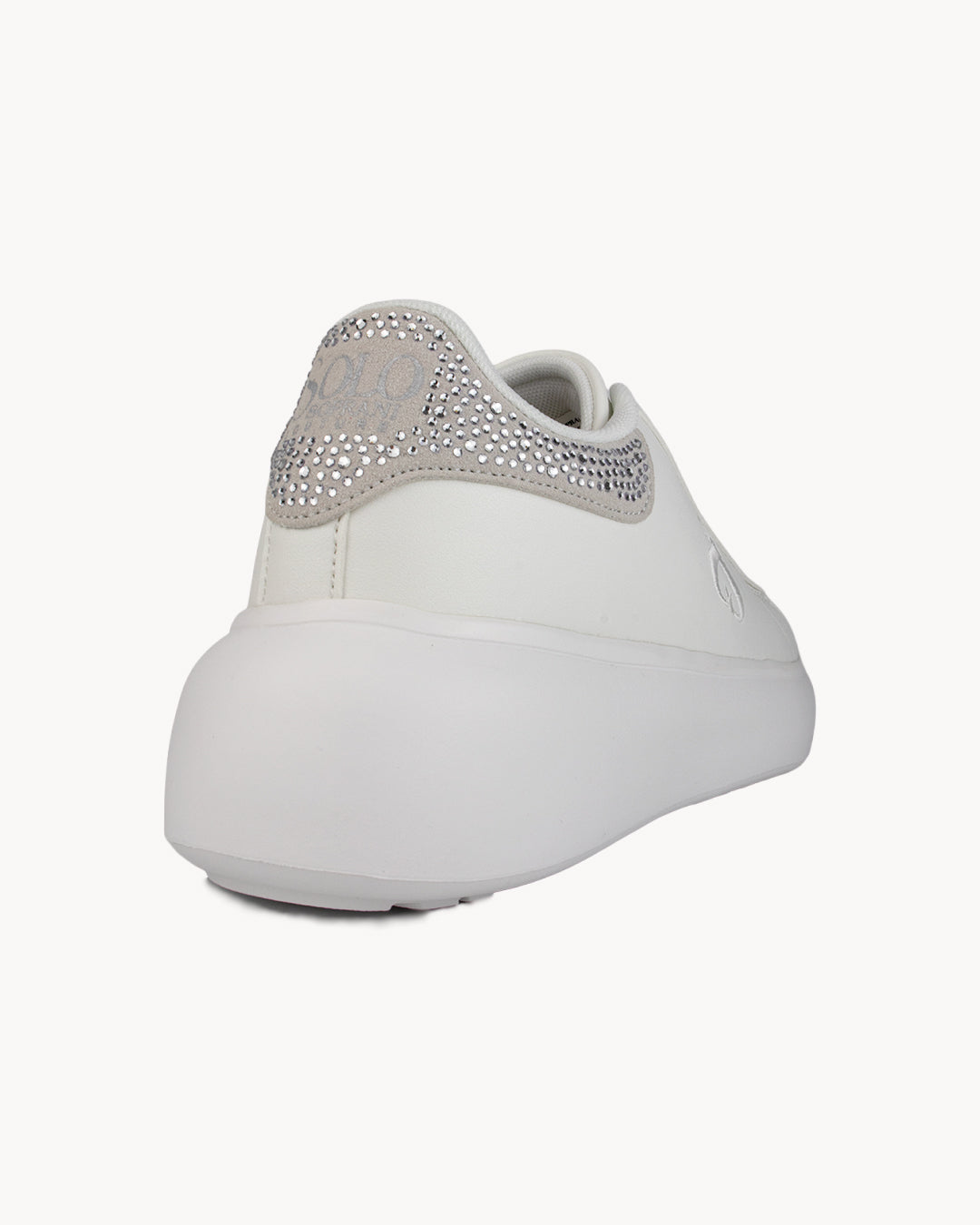 Sneakers Solo Soprani Couture con patch posteriore strass