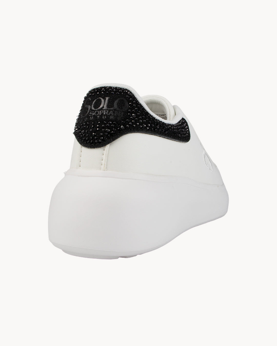 Sneakers Solo Soprani Couture con patch posteriore strass