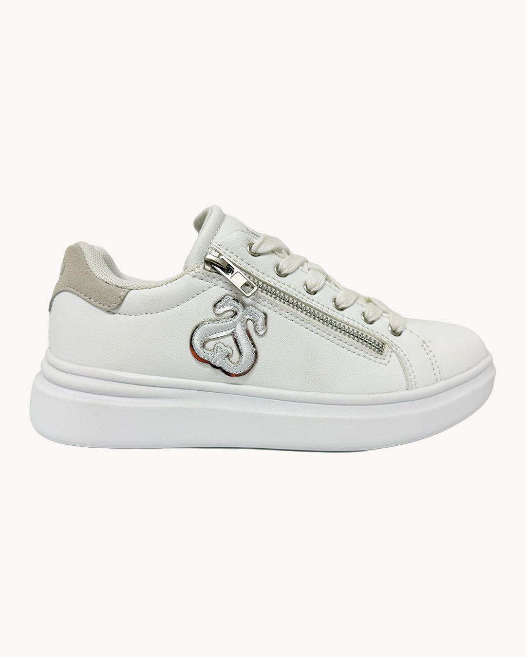 Sneakers donna Solo Soprani Couture con zip laterale
