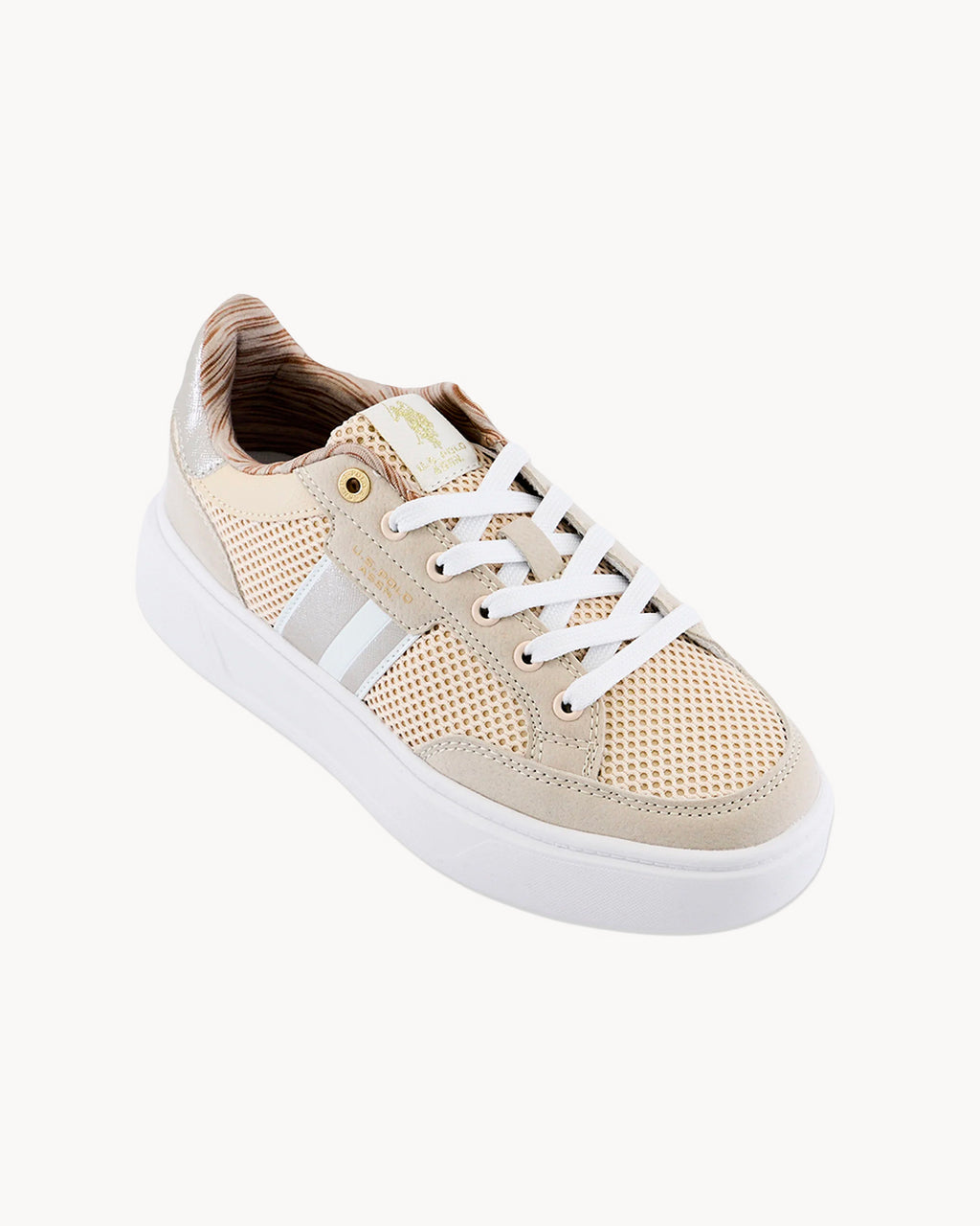 Sneakers U.S. Polo Assn. platform in mesh