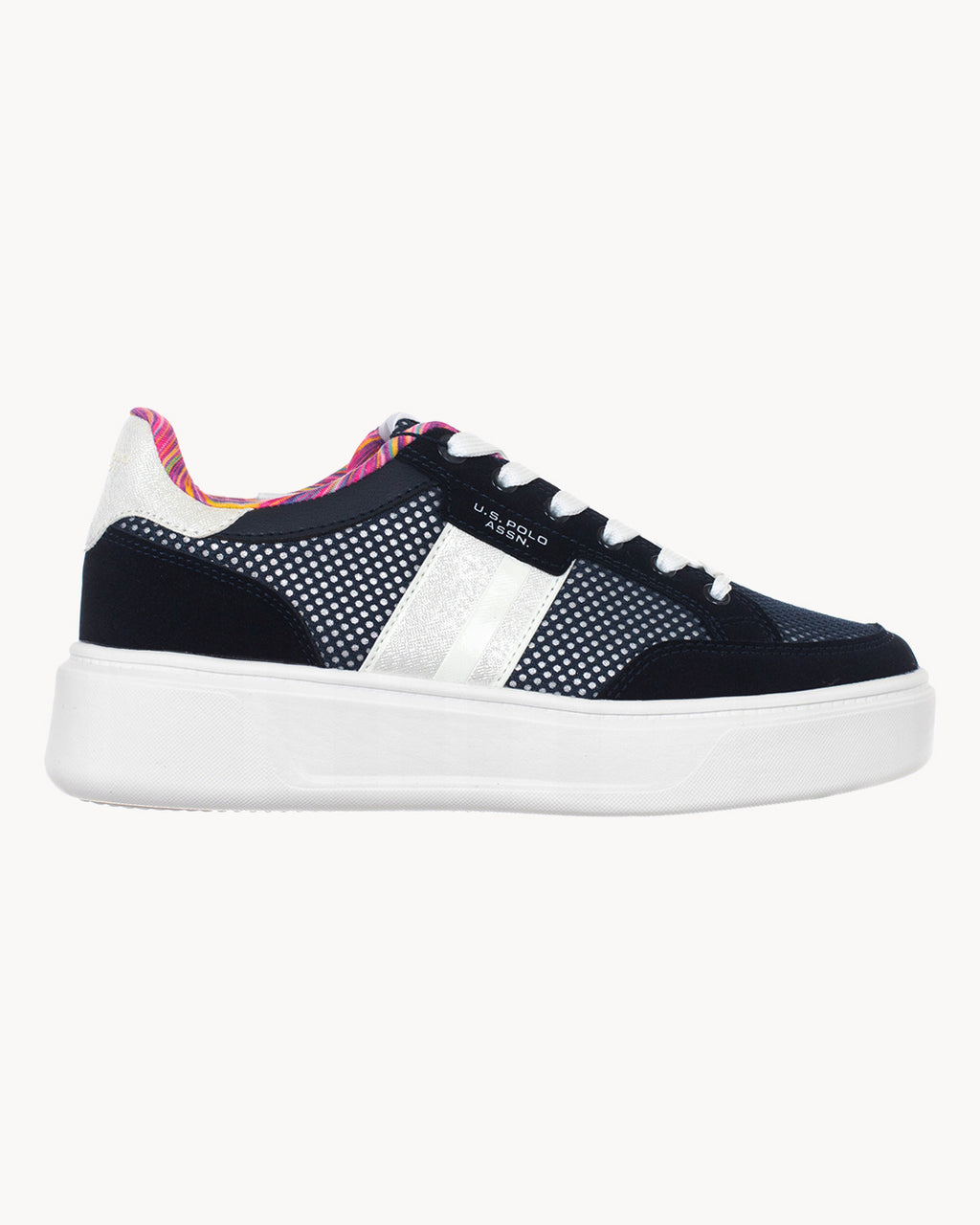 Sneakers U.S. Polo Assn. platform in mesh