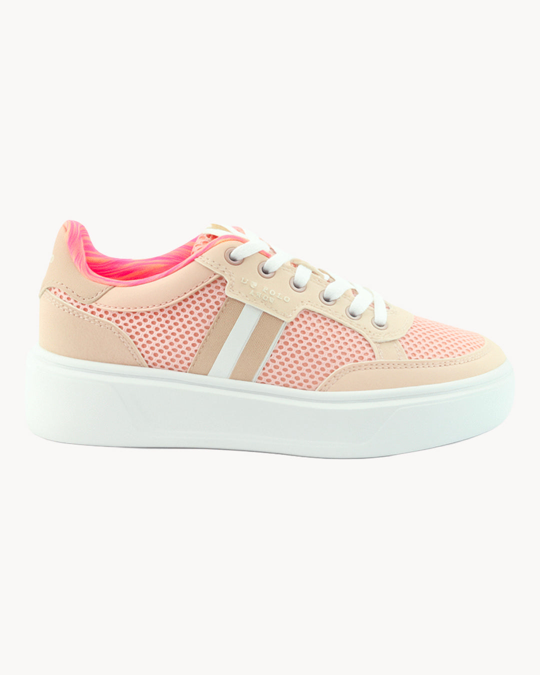 Sneakers U.S. Polo Assn. platform in mesh