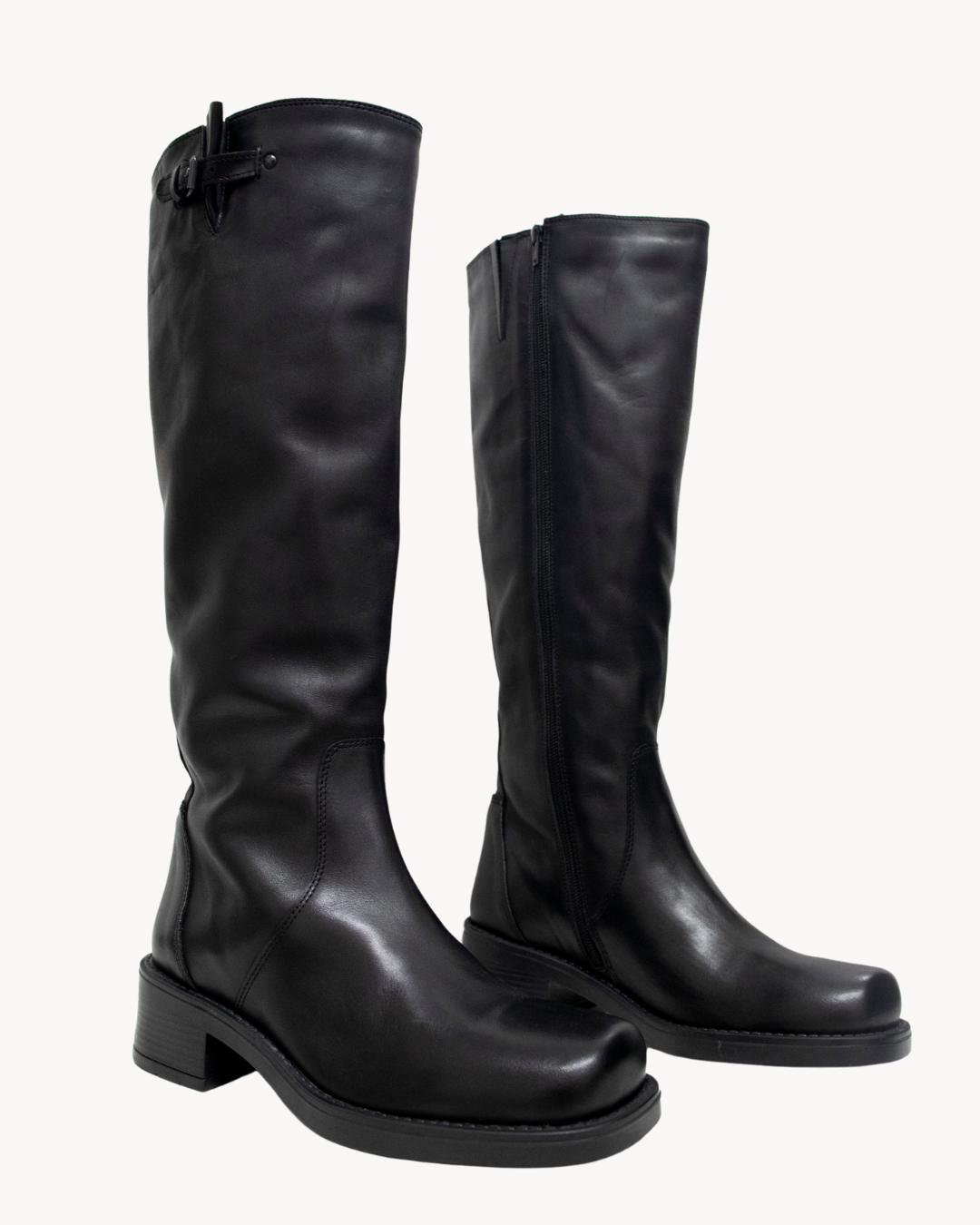 High Leather Boots