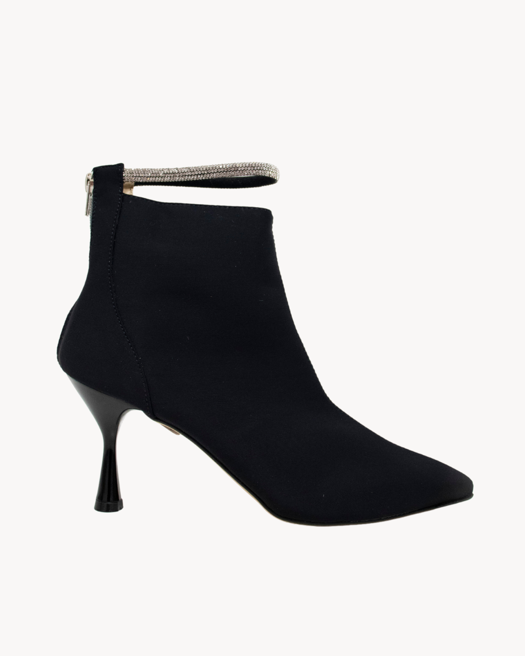 80mm Matte Spandex Ankle Boots