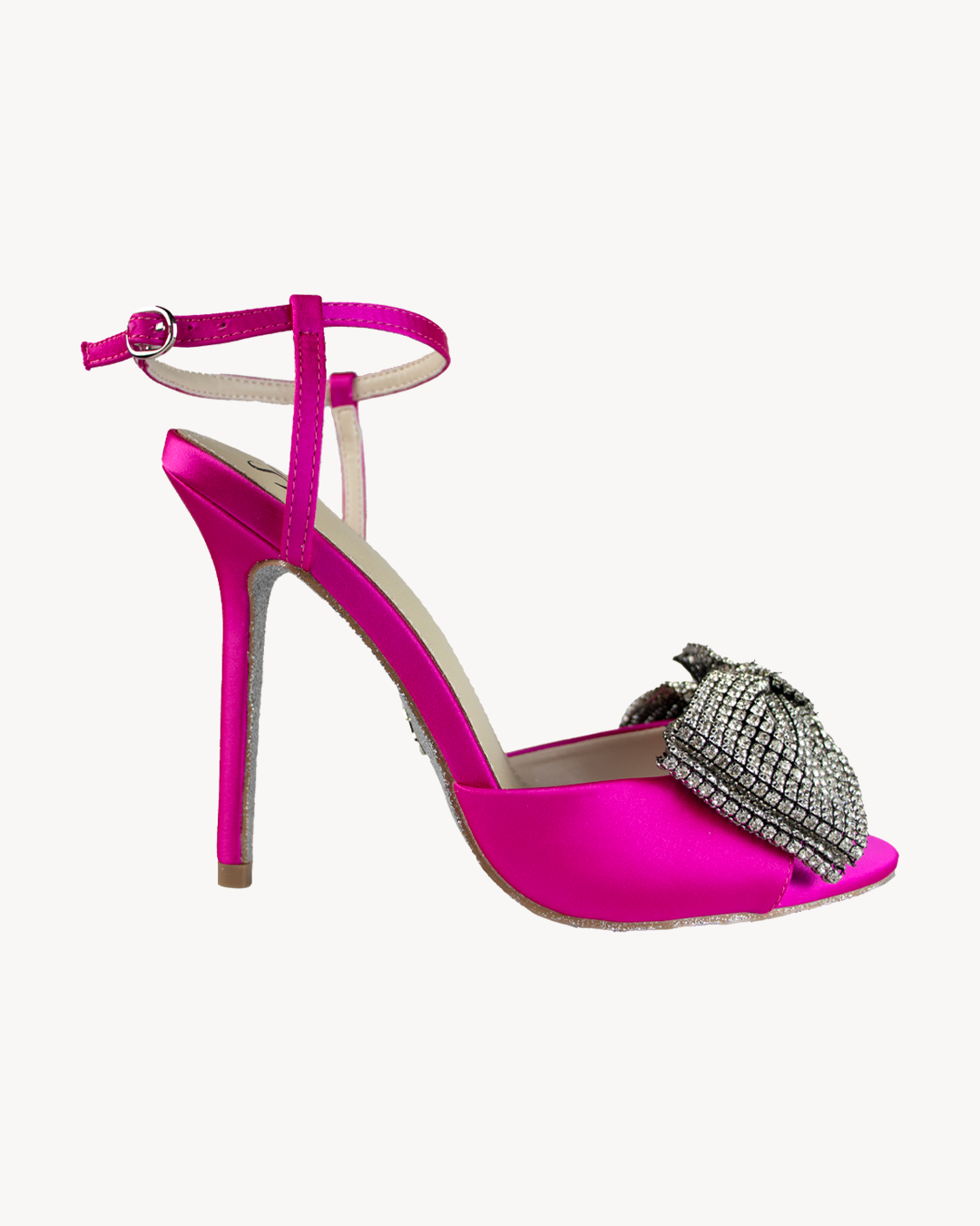 110mm Satin Bow Sandals