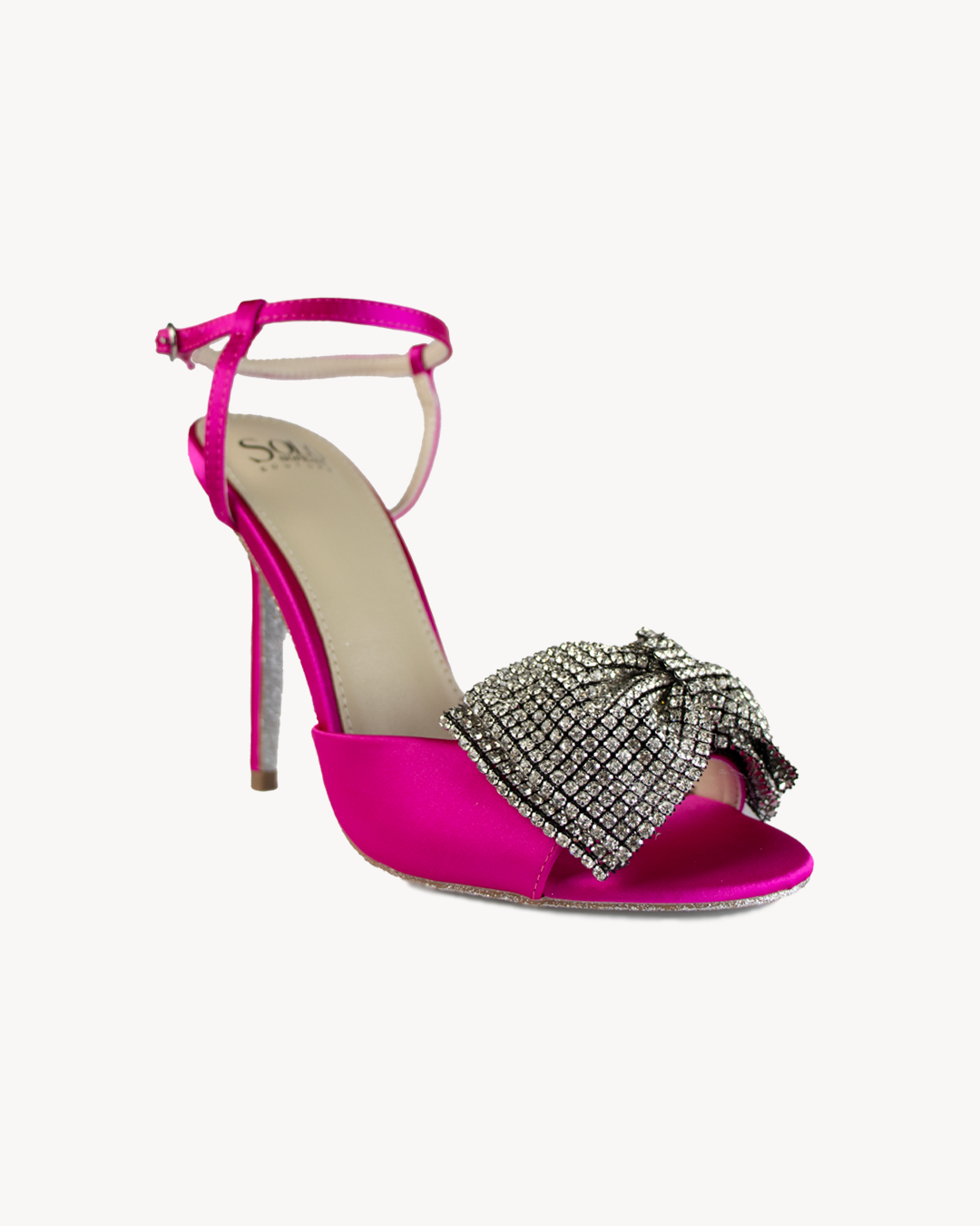 110mm Satin Bow Sandals