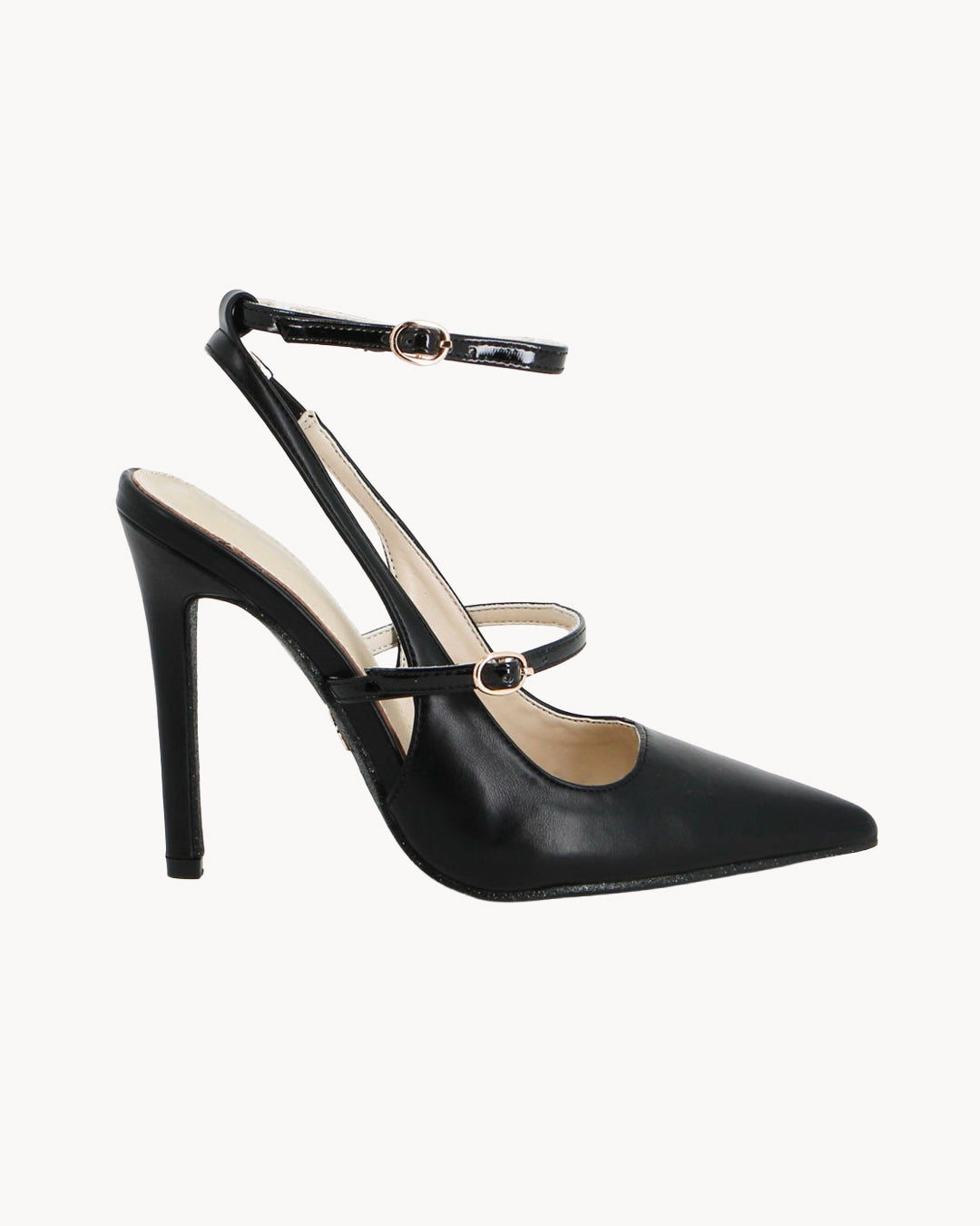 Décolleté donna nere Solo Soprani Couture con tacco 110 mm, vista laterale