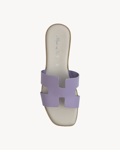 Sandalo H in pelle