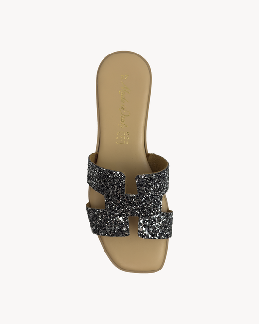 Sandalo H con glitter