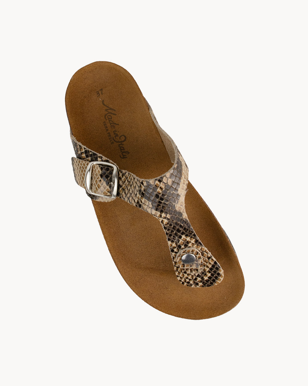 Rosy leather sandals